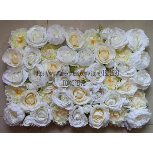 10PCS/ lot Mixcolor Artificial silk rose peony flower wall wedding background decorations table centerpiece flowers TONGFENG
