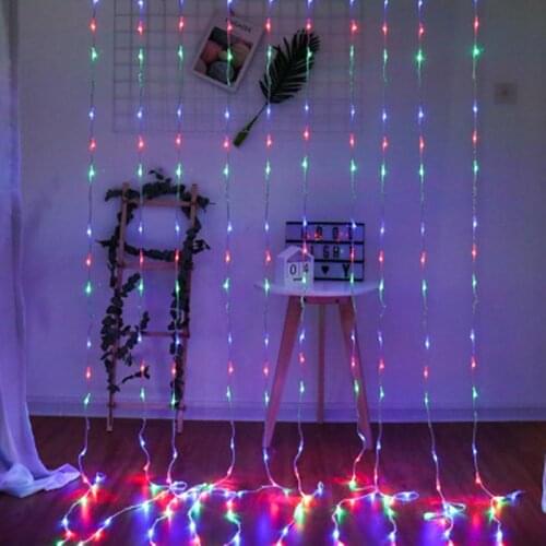 3Mx3M 300 LEDs Outdoor Led String Light Curtain Light For Christmas Xmas Wedding Party Home Decoration Light