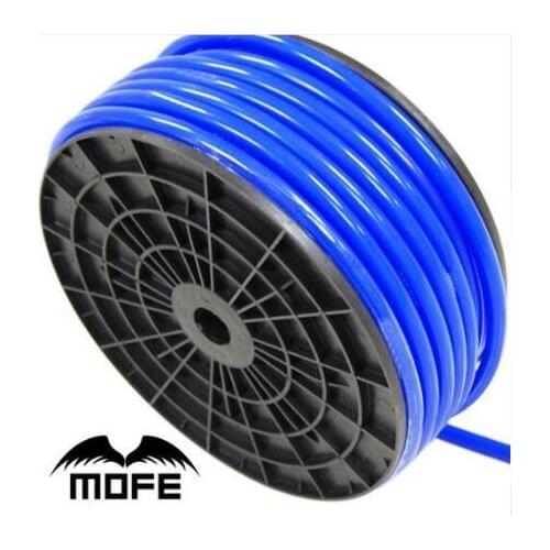 7.15 Mofe Universal 5M 3mm/4mm/6mm/8mm Silicone Vacuum Tube Hose Silicon Tubing Blue Black Red Yellow Car Accessories