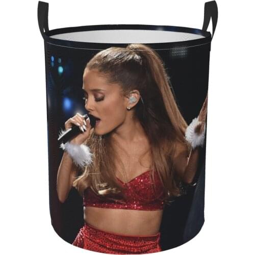 Ariana-grande Large Laundry Basket Toy Storage Cotton Washing Clothes Box Baby Ariana-grande Orgnizer Bin
