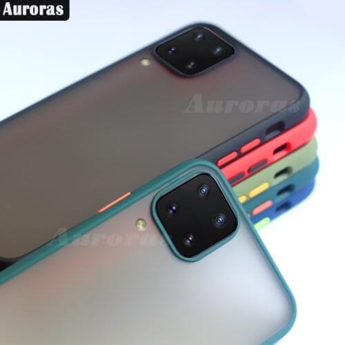Auroras Case For Samsung Galaxy A22 4G Translucent Skin Matte Hard Cover For Samsung A22 Shockproof Phone Case