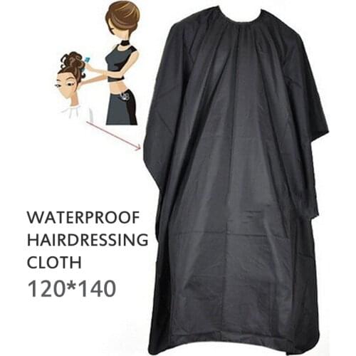 Hot Black Professional Barber cape Hairdresser Hair Cutting Gown Apron Waterproof Barber Cloth Apron Hair Styling Tools 120*140