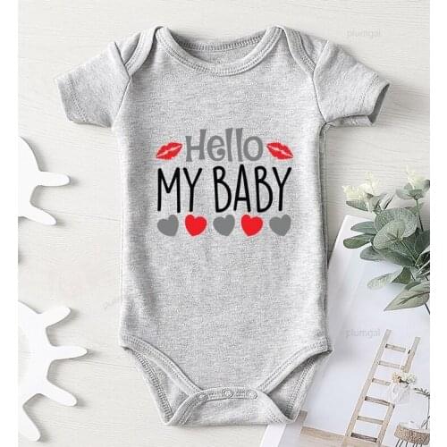 Autumn Romper Baby Boy Winter Clothes Newborn Boy Winter Jumpsuit New Born Girls Items Printing Hello Children Rompers