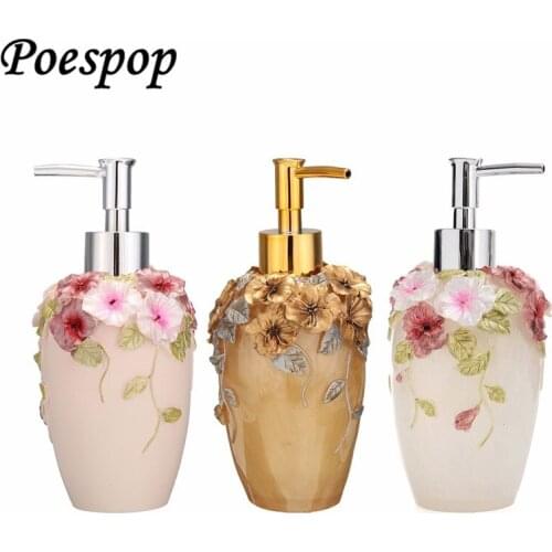 POSEPOP New Emulsion Bottle soap dispenser bathroom accessories Resin Empty Bottled Hotel Club Press Bottle Soap Dispenser