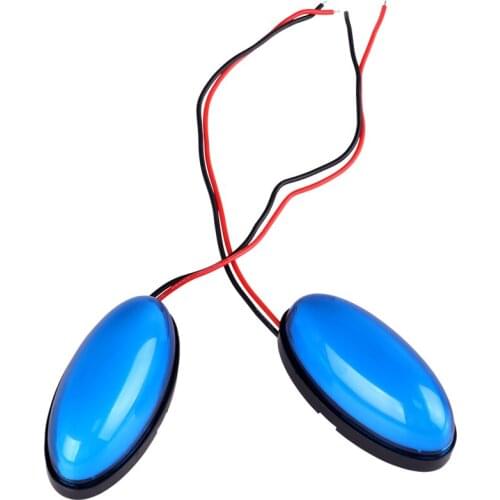 2Pcs 12V / 24V LED Side Marker Lights Car External Lights Warning Tail Light Auto Trailer Truck Lorry Lamps