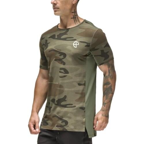 GYMCUCGV Mens Camouflage T-Shirts