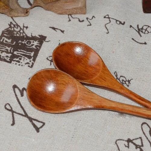 Wooden long handle spoon 33.5cm Creative Korean hot pot spoon Tableware kitchenware