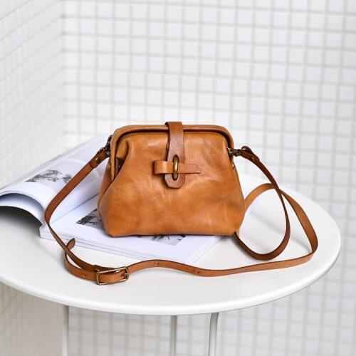 Fashion Genuine Leather Mini Ladies Shoulder Bag Natural First Layer Cowhide Women Weekend Party Small Messenger Bag Sac A Main