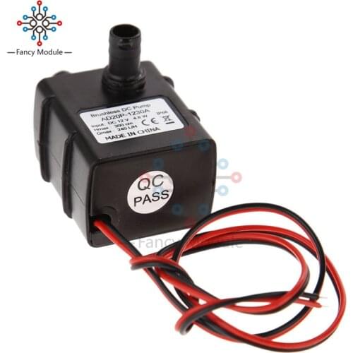 DC 12V 3m 240L/H Ultra Quiet Brushless Motor Submersible Pool Water Pump Solar Brushless Pump Mini Submersible Water Pump