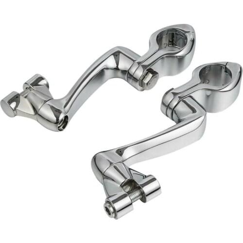 Motorcycle 1 1/4" 32mm Adjustable Highway Foot Peg Mounting For Harley Touring