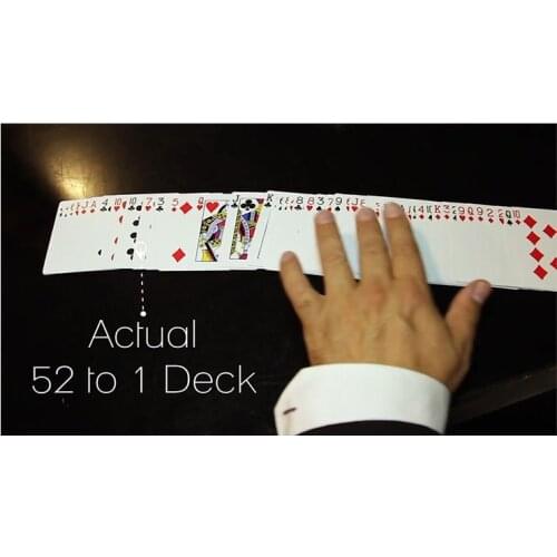 The 52 to 1 Deck (Gimmicks and Online Instructions) by Wayne Fox and David Penn - Trick Card Magic Props Illusions Fun Close up