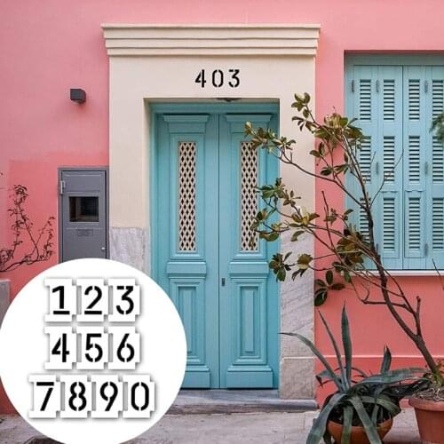 Letter Number Stencils 36 Pack Alphabet Letter Templates for Painting on Wood Wall Reusable Plastic Art Craft Stencils