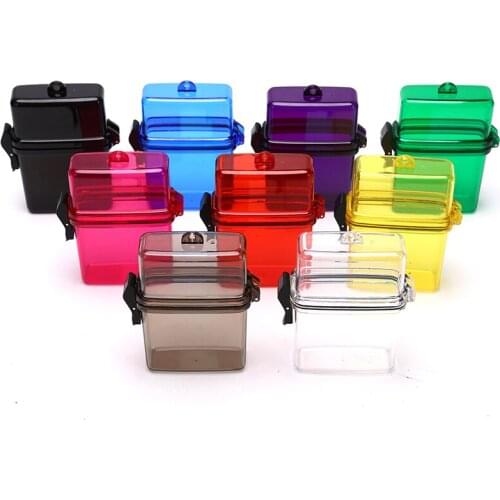 Neck-hung Waterproof Cigarette Case Box With Lanyard Chain Muiticolor Plastic Lipstick Lighter Card Storage Box