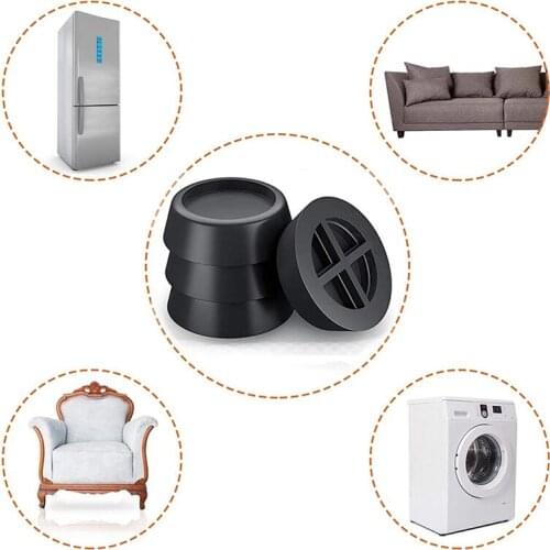 1Pc Shockproof Pad Washing Machine Foot Pad White Black Universal Fixed Non Slip Pad Refrigerator Floor Furniture Shockproof Pad