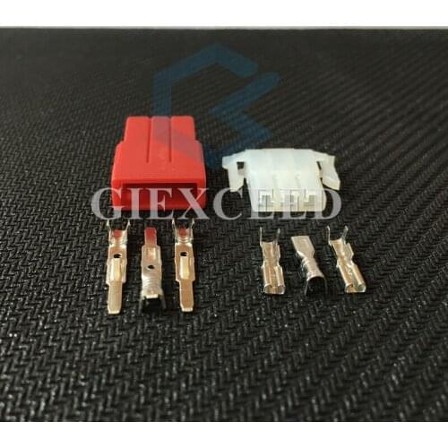 2 Sets Female And Male 3 Pin Car Automotive Connector Socket For VW BMW