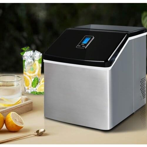 220V Ice Maker Electric Machine 25kg/24h Automatic Household Making For Milk Tea Wine