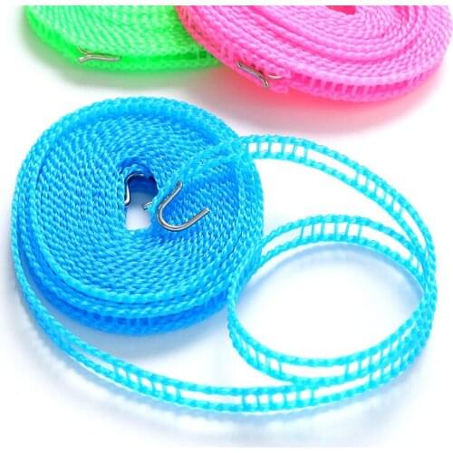 5m Anti-Slip And Windproof Clothesline Fence Type Clothesline Drying Quilt Rope Drying Rope Outdoor Travel Clothesline