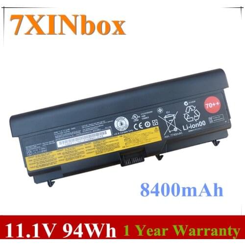 7XINbox 11.1V 8400mAh 94wh 45N1011 Laptop Battery For Lenovo ThinkPad T410 T420 T430 W530 W510 T510 T530 W520 SL410 L530 L430