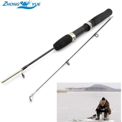 Promotion! 2pcs 80cm lce Fishing Spinning Rod Carbon Fiber Feeder Fishing Rods Winter Fishing Tackle Free shipping