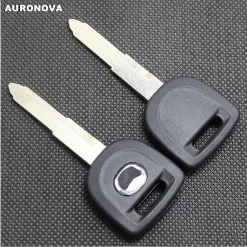 AURONOVA for Mazda M3 M5 M6 RX8 CX7 CX9 Car Key Case Emergency Blank Transponder Chip Key Shell With Uncut Brass Blade