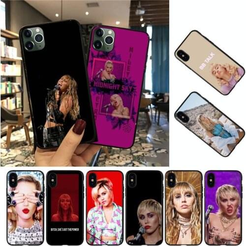 YNDFCNB Miley Cyrus Phone Case For iPhone 8 7 6 6S Plus 5 5S SE 2020 12pro max XR X XS MAX 11 case