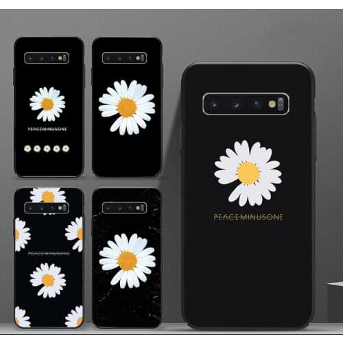 Black White Flower Daisy Phone Cases For Samsung galaxy S 21 20 10 8 A 51 71 50 21s 70 40 20 20e note 10 plus Ultra 5g fe