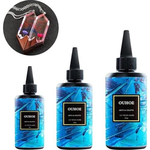 Quick-Drying Hard UV Resin Glue Ultraviolet Curing Crystal Epoxy Resin Mold Jewelry Making Handmade Crafts Epoxy Hardener Glue