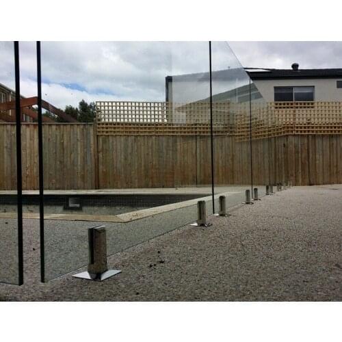 Have In Stock Stainless Steel Square Deck Mount Glass Pool Fence Spigot