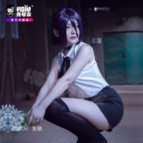 Hot Anime Chainsaw Man Reze Cosplay Costume Full Set Bomb Halloween Carnival Fancy Party Accessories Anime Fans Gift