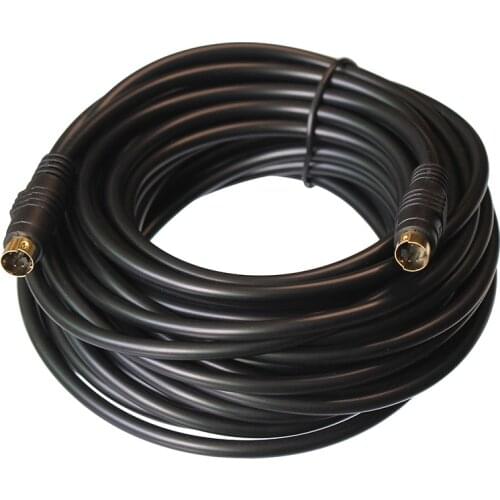 10m S-video Cable Male to Male 4 pin computer connected TV cable For Projector VCR DVD