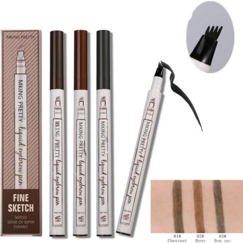 Four-headed Eyebrow Pencil Extremely Fine-grained Eyebrow Pencil Waterproof Liquid Eyebrow Pencil TSLM1