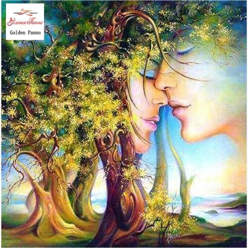 GOLDEN PANNO Diamond Painting Full Square 5D Diy Daimond Embroidery Diamant Mosaic Sale rhinestones pictures "Portrait" 03