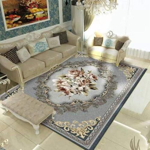 European-style 3D printing European-style carpet simple Nordic living room bedroom coffee table bedside carpet bathroom kitchen