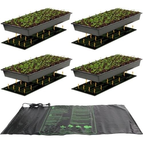 1PC 48x20'' Seedling Heating Mat Waterproof Plant Seed Germination Propagation Clone Starter Pad US UK EU AU Plug Garden Supplie