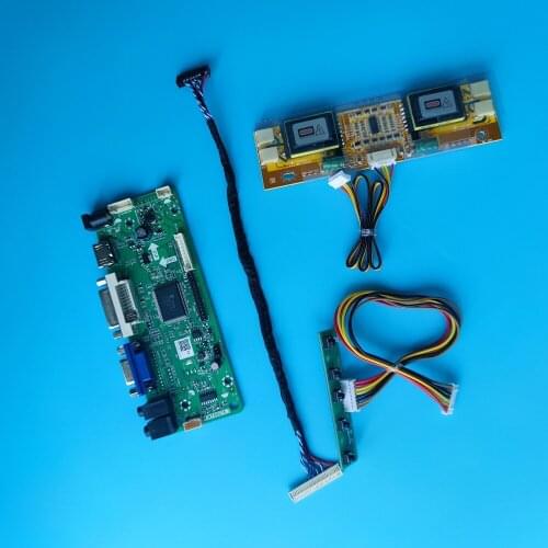 LM170E01- TL08/G5/A6K4/A6K2/A6K1/A5NJ/TLBF M.NT68676 LCD LVDS kit DVI Controller board VGA 4 lamps Audio For 1280X1024 Panel