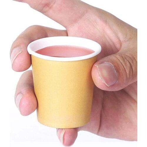 2oz/60ML Mini Paper Tasting Cups White/Brown Coffee Supermarket Promotion Sample Drinking Tea Cup LX8511