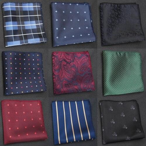 Men Handkerchief Hankies Ties for Men Luxury Business Hanky Pocket Square Chest Towel Fashion Formal Dress Accessories Cravat