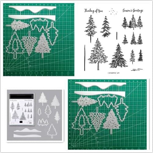 New Stamps and Dies 2021 Cutting Die Clear Stamps and Dies Scrapbooking New Arrival Christmas Metal Die Cutters for Scrapbooking