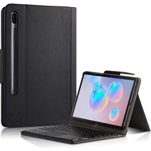 T865 Tablet Shell for Samsung Galaxy Tab S6 10.5 SM-T860 SM-T865 Case Magnetic Smart Cover with Bluetooth Touchpad Keyboard+Film