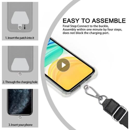 Universal Detachable Mobile Phone Lanyard Straps Adjustable Neck Cord Rope Safety Tether Comfortable Nylon Strap For Smartphone