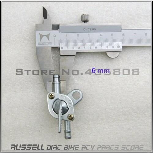 Inline Fuel Tank Tap Switch Petcock Chinese ATV Quad Pit Dirt Bike Go Kart Buggy(6MM)
