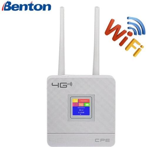 Wireless CPE 4G Wifi Router Portable Gateway FDD TDD LTE WCDMA GSM Global Unlock External Antennas SIM Card Slot WAN/LAN Port