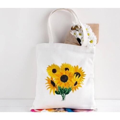 Women Canvas Shopping Bag Students Book Bag Female Canvas Cloth Shoulder Bag Eco Handbag Tote Reusable Grocery Shopper Bags