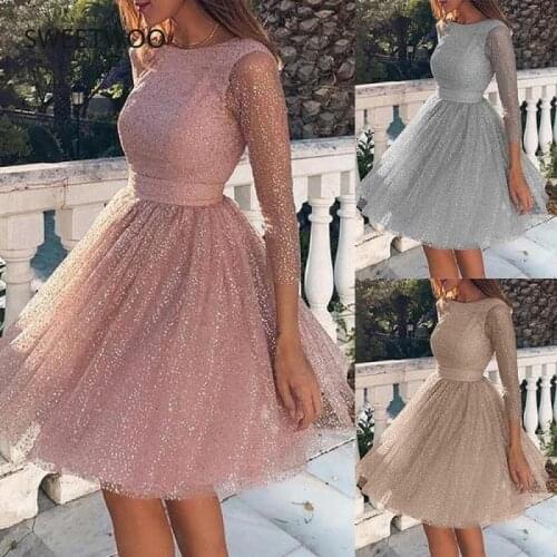 Ladies Fashion Long Sleeve Dress High Waist Evening Dress Cocktail Party Dress Ladies Fashion Clothing 5Xl