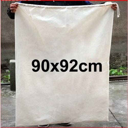100pcs/lot) size 90x92cm(36x36.8") home textiles shopping cloth cotton drawstring bag wholesale