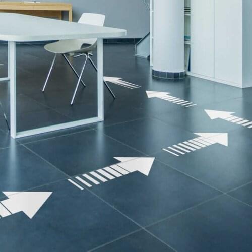 20Pcs Pointing Arrows Floor Decal Sticker Office Classroom Toilet Wedding Birthday Party Guide Arrows Vinyl Decor