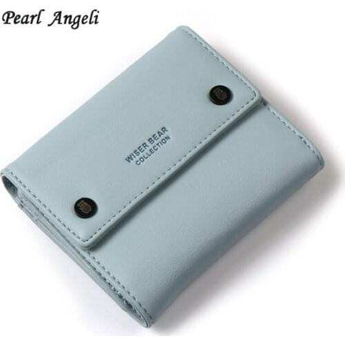 2018 Leather Women Wallets Girl Mini Short Purse Tassel Eyes Pattern Small Card Holders Coin Purses Hasp Clutch Wallet Female