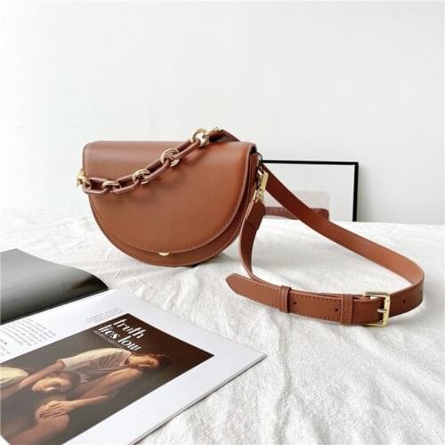 2021 OUSSON New Design Small Square Leather Crossbody Bag Exquisite Female Retro One-Shoulder Bag For Woman