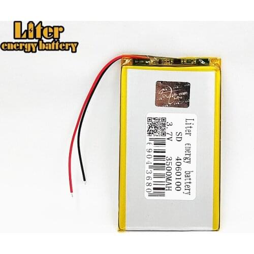 3.7V 3500mAh 4060100 Lithium Polymer Li-Po li ion Rechargeable Battery cell For Mp3 MP4 MP5 GPS mobile bluetooth Game Player