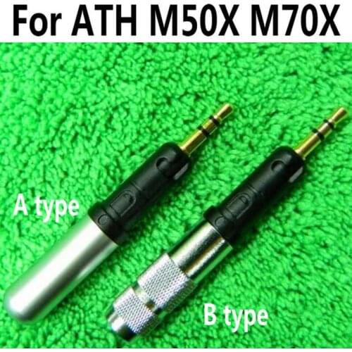 5Pcs/Lot Earphone DIY Pins Plug Connector Adapter Repair For ATH-M70X M50X Headphones